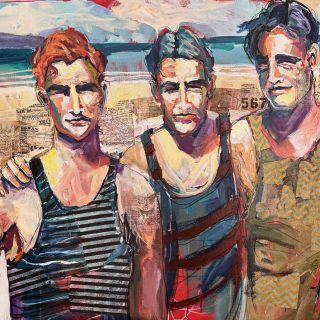 Gay men Abstract Figure Painting