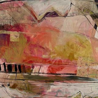 Abstract painting on canvas