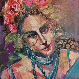 Painting Art Prints Of Faces WOMAN PORTRAIT