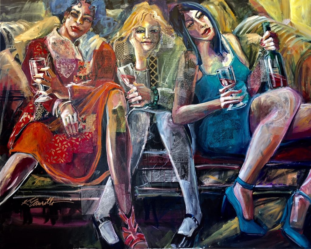 paintings women friends