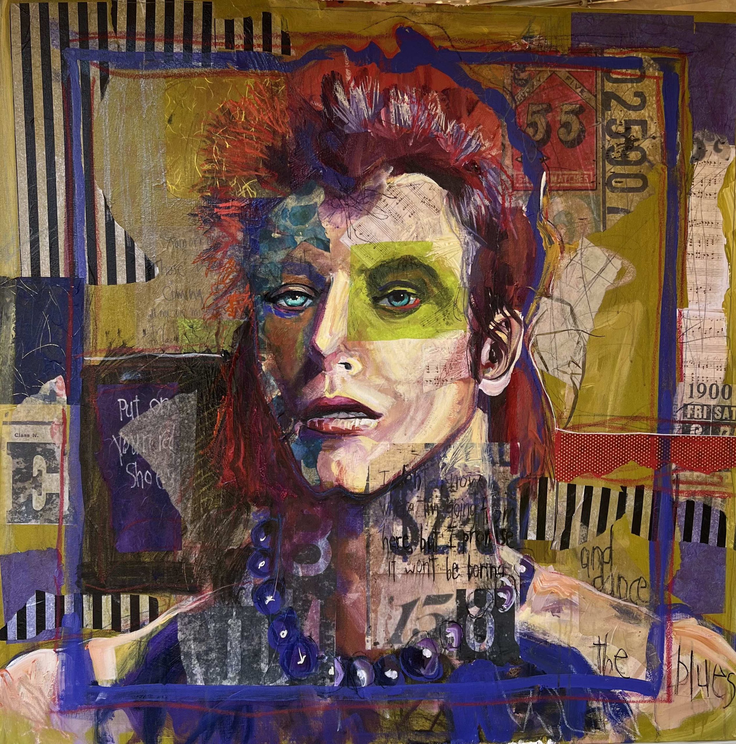 Painting Art Prints Of Faces , David Bowie