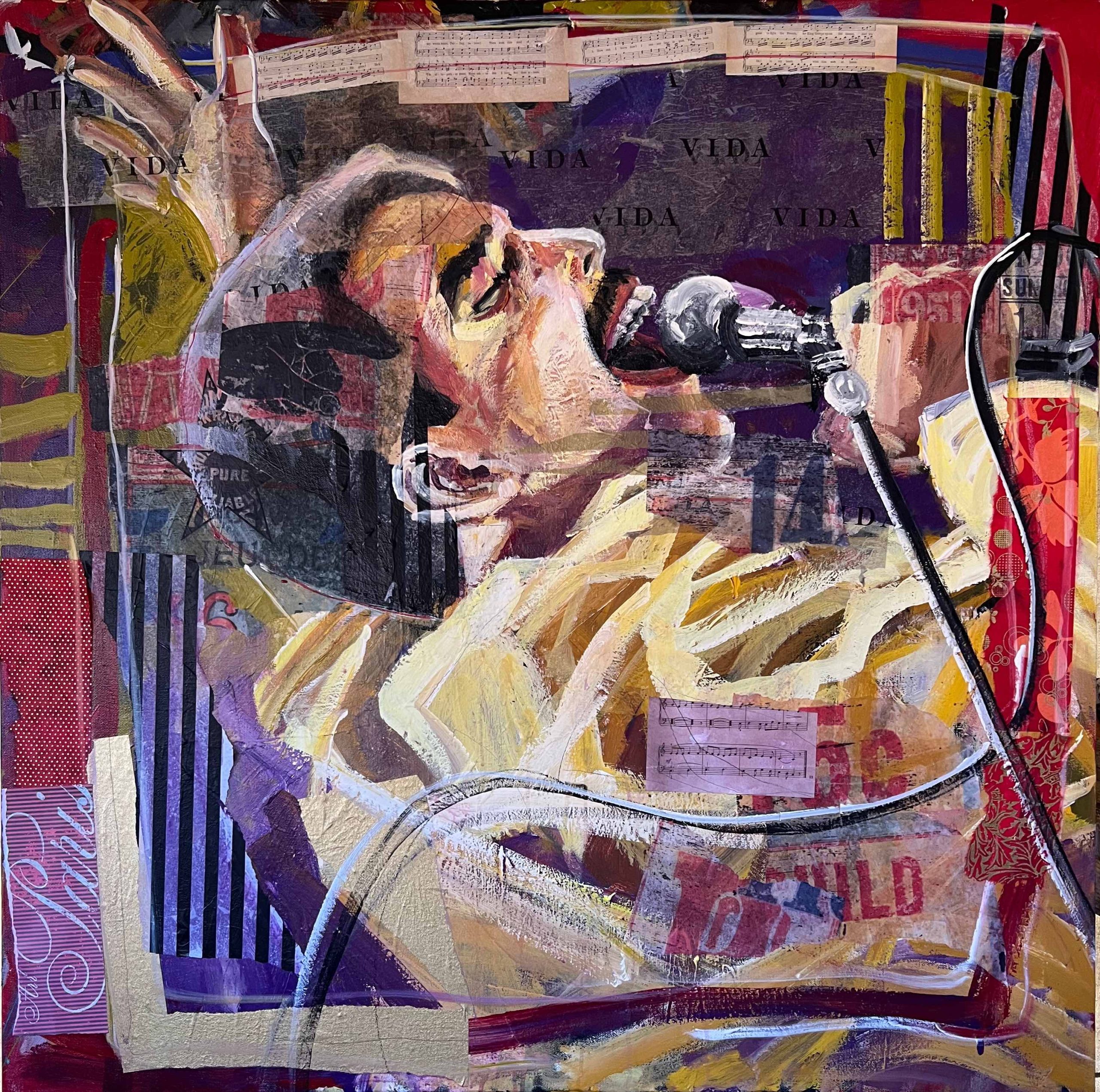 Painting Art Prints Of Faces, Freddie Mercury