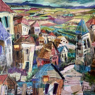 abstract landscape painting