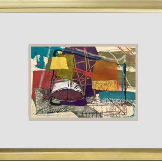 small work abstract framed