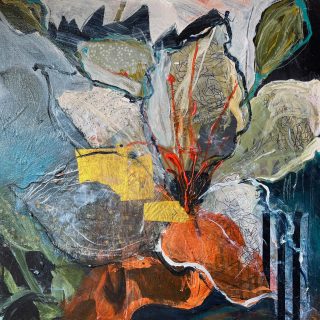 abstract flower painting