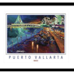 FAMOUS PLACES TRAVEL POSTERS puerto vallarta