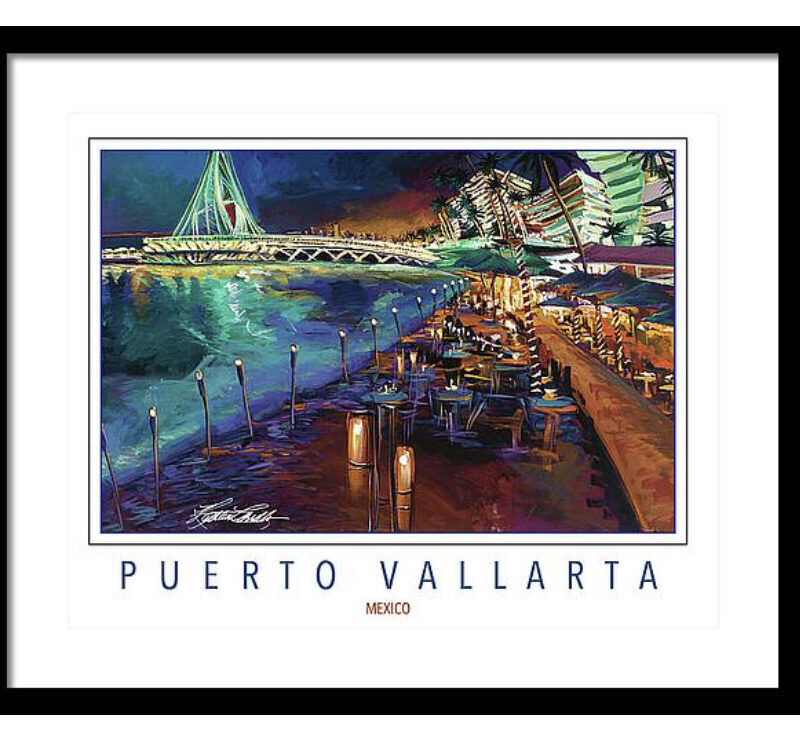 FAMOUS PLACES TRAVEL POSTERS puerto vallarta