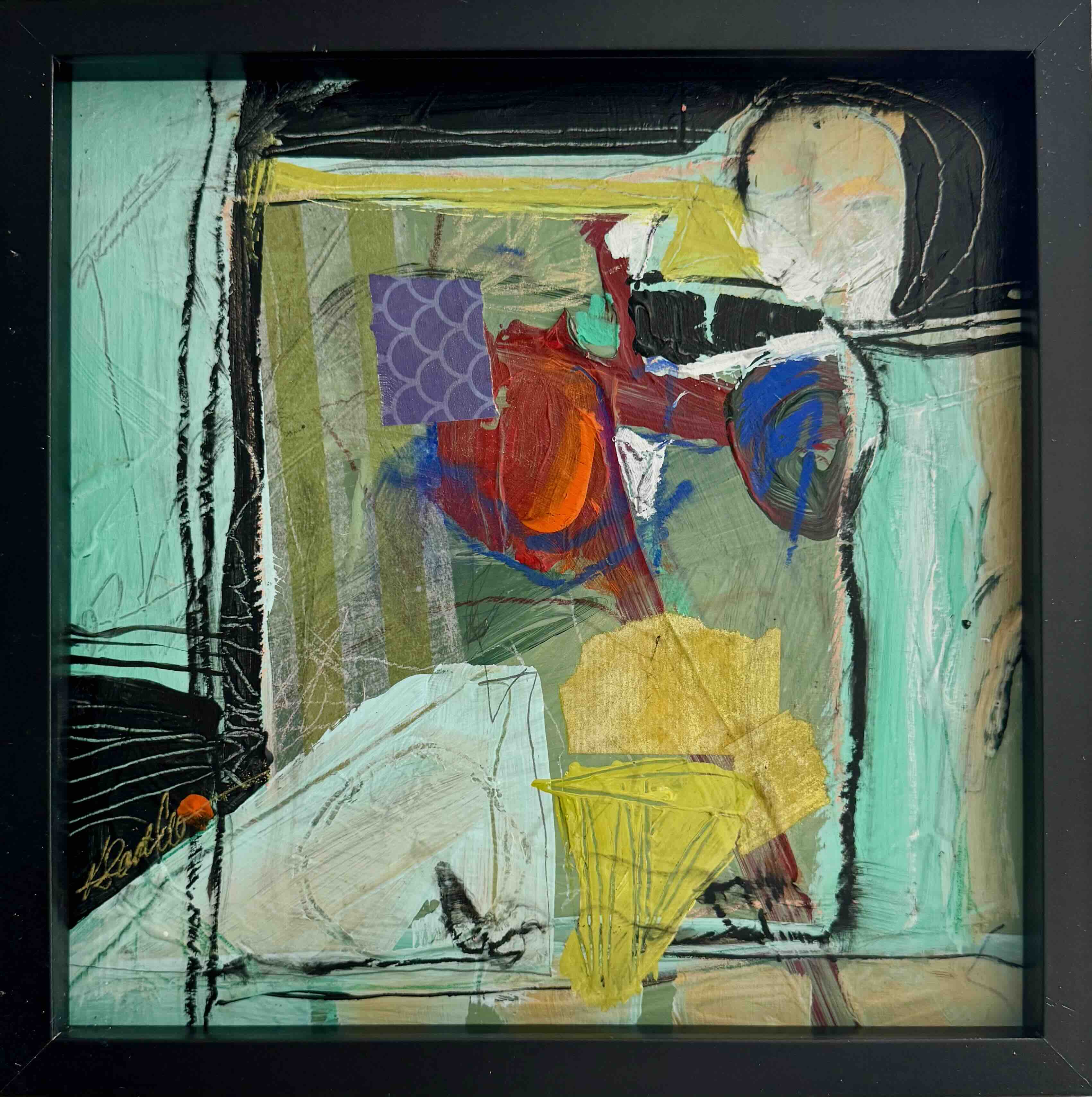 the atrium abstract small works framed