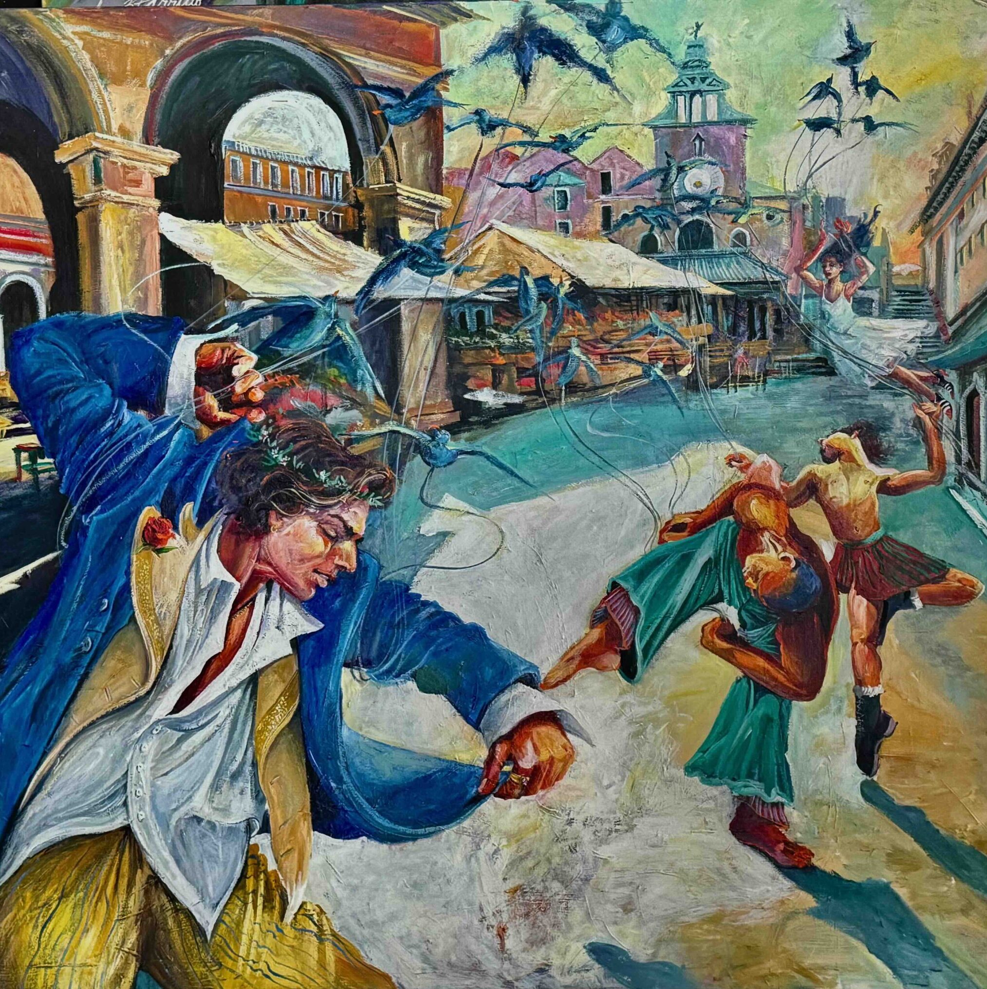 painting dancing figures