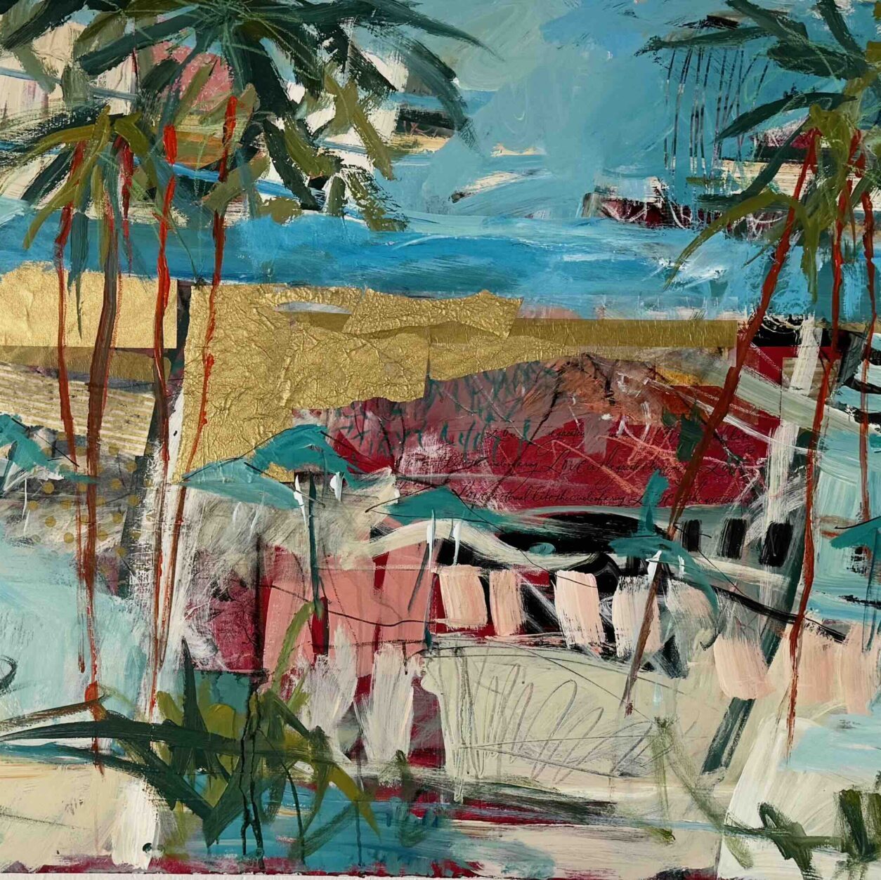 TROPICAL PAINTING ABSTRACT