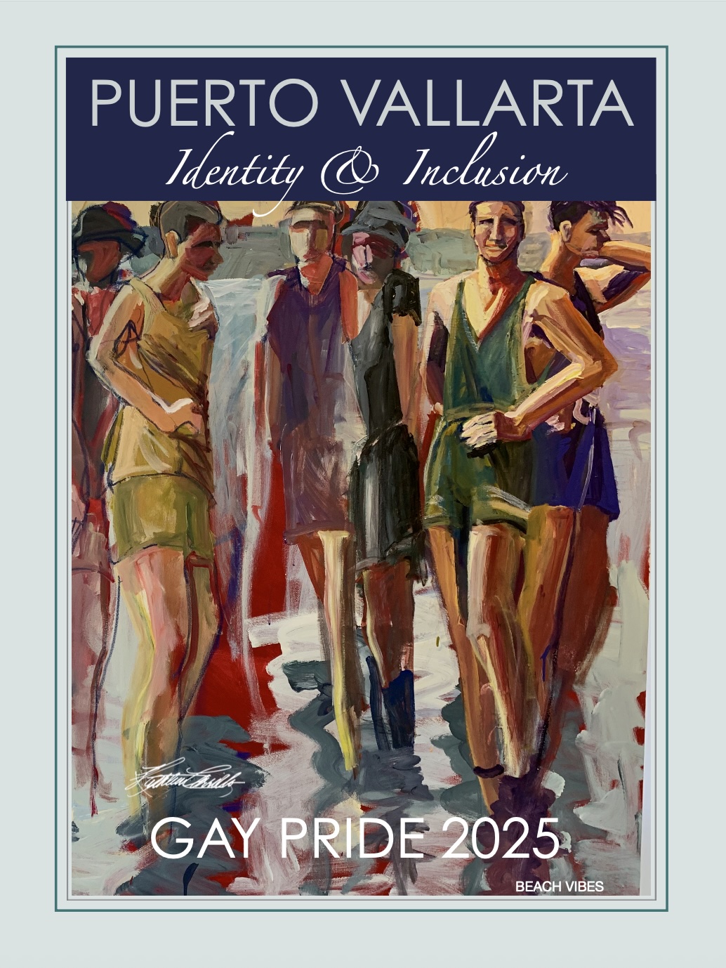 BEACH VIBES, 2025 LGBTQ POSTER