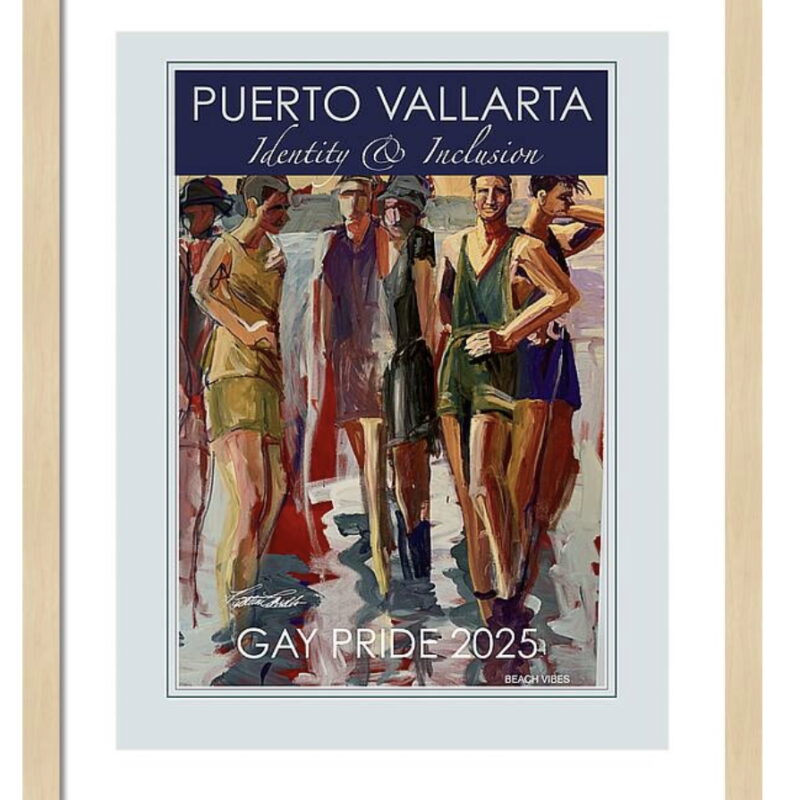 BEACH VIBES, GAY PRIDE POSTER 2025