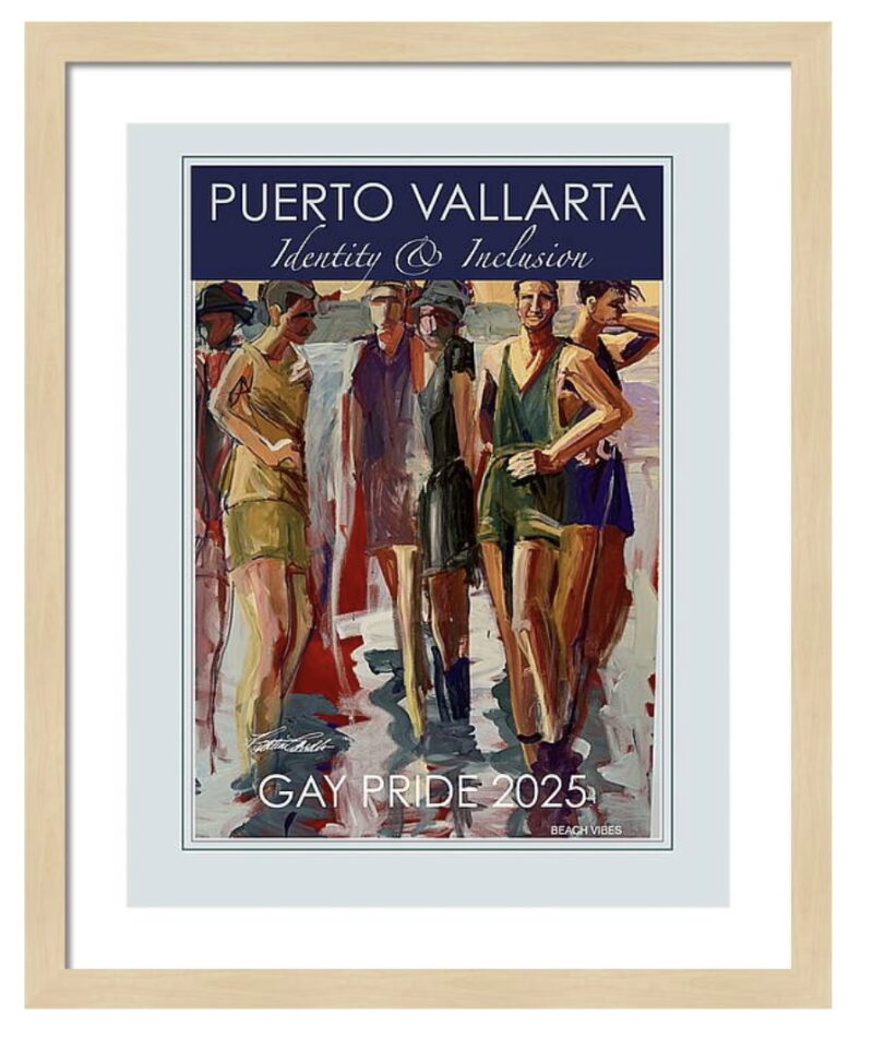 BEACH VIBES, GAY PRIDE POSTER 2025