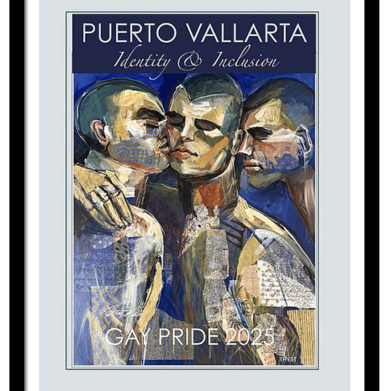 "TRYST" PUERTO VALLARTA GAY PRIDE POSTER 2025