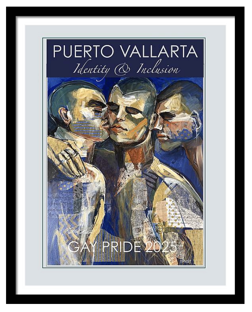 "TRYST" PUERTO VALLARTA GAY PRIDE POSTER 2025