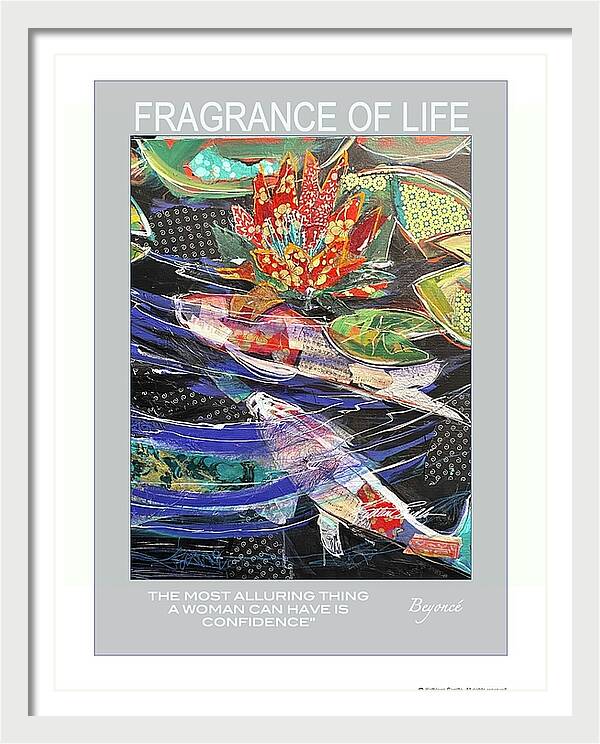 FRAMED FLOWER POSTER INSPIRATIONAL
