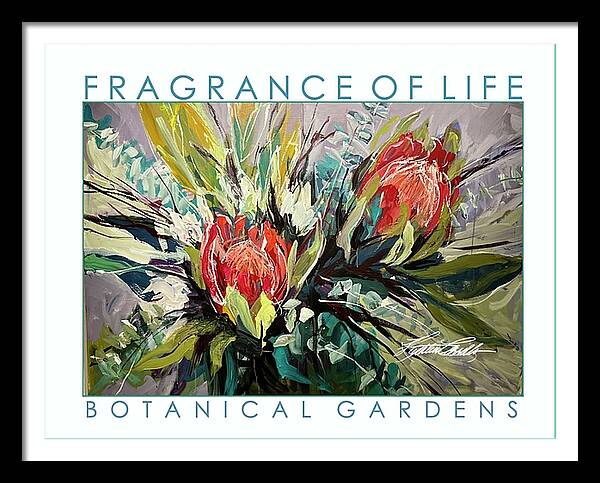 FLOWER POSTER FRAMED