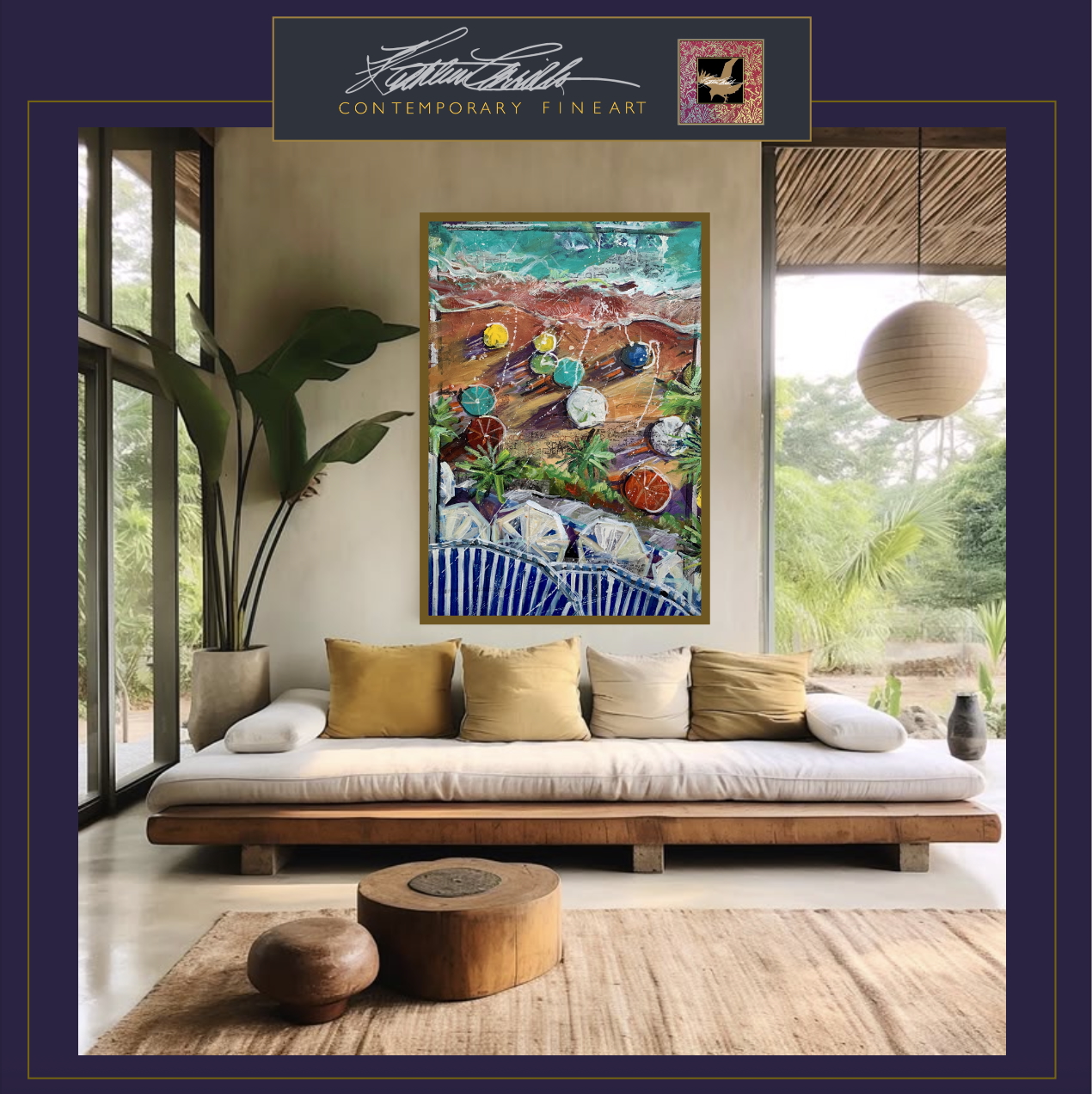 Beach umbrella paintings