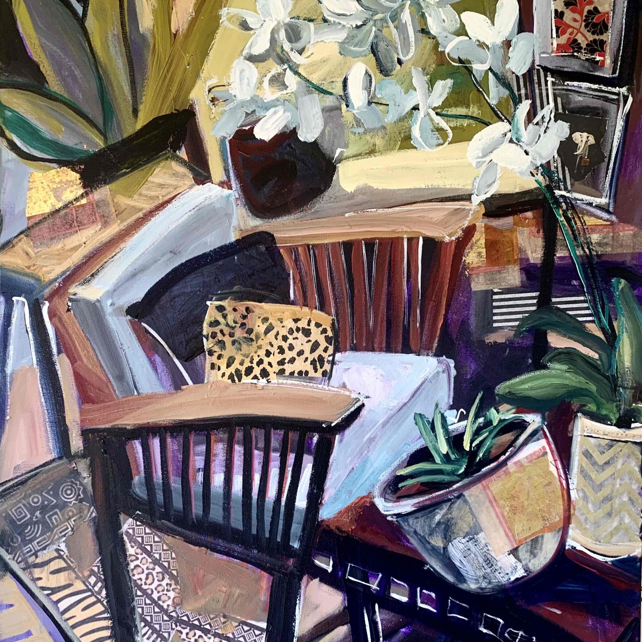 ABSTRACT INTERIOR ART KATHLEEN CARRILLO