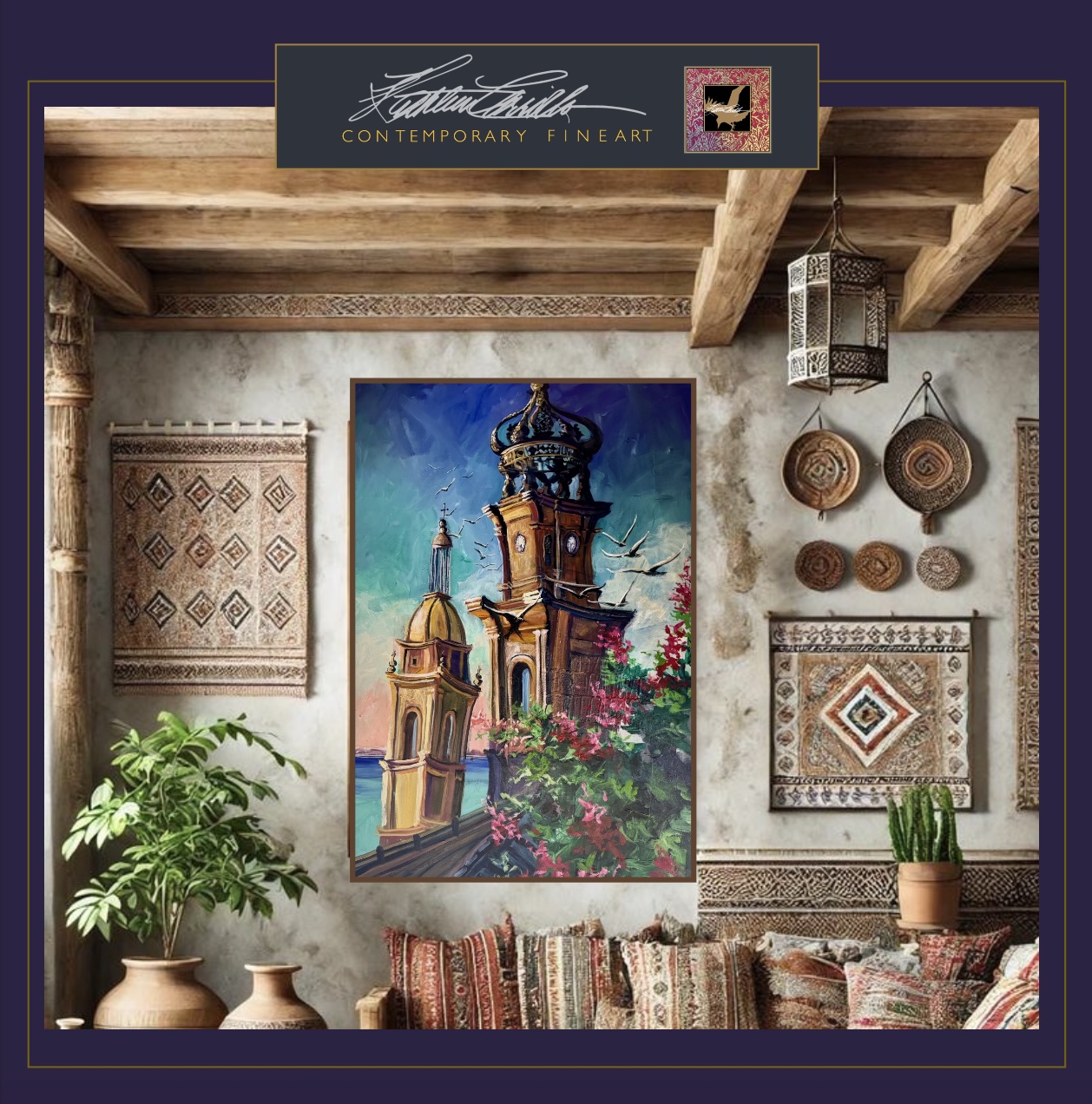 ARCHITECTURAL WHIMSY PAINTING