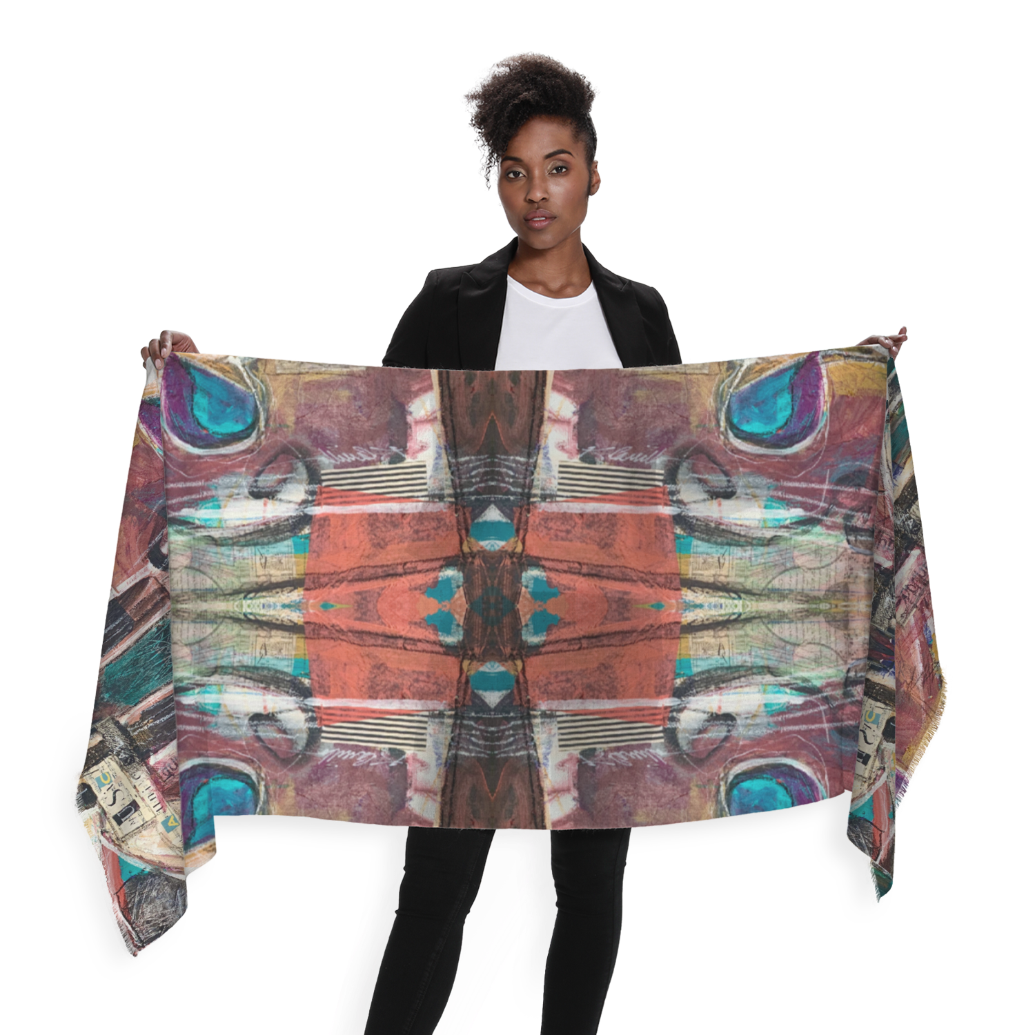 Fine Art Cashmere Blend Scarves, Kathleen Carrillo