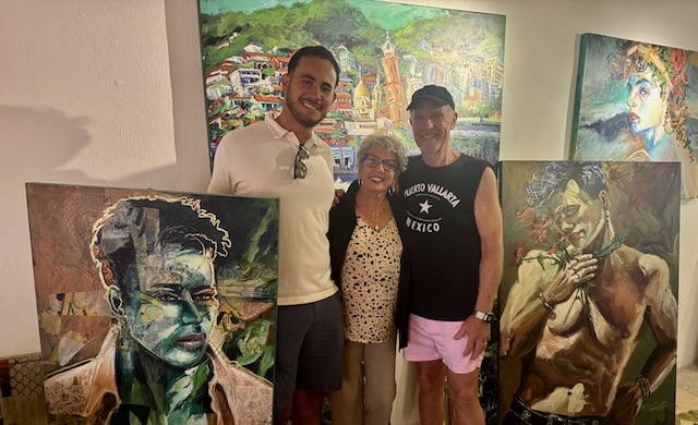 Kathleen Carrillo Artist with her latest collectors